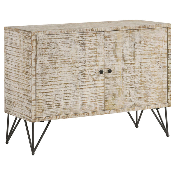 Coaster Furniture Eileen 959652 Rectangular 2-Door Accent Cabinet - White Washed IMAGE 1