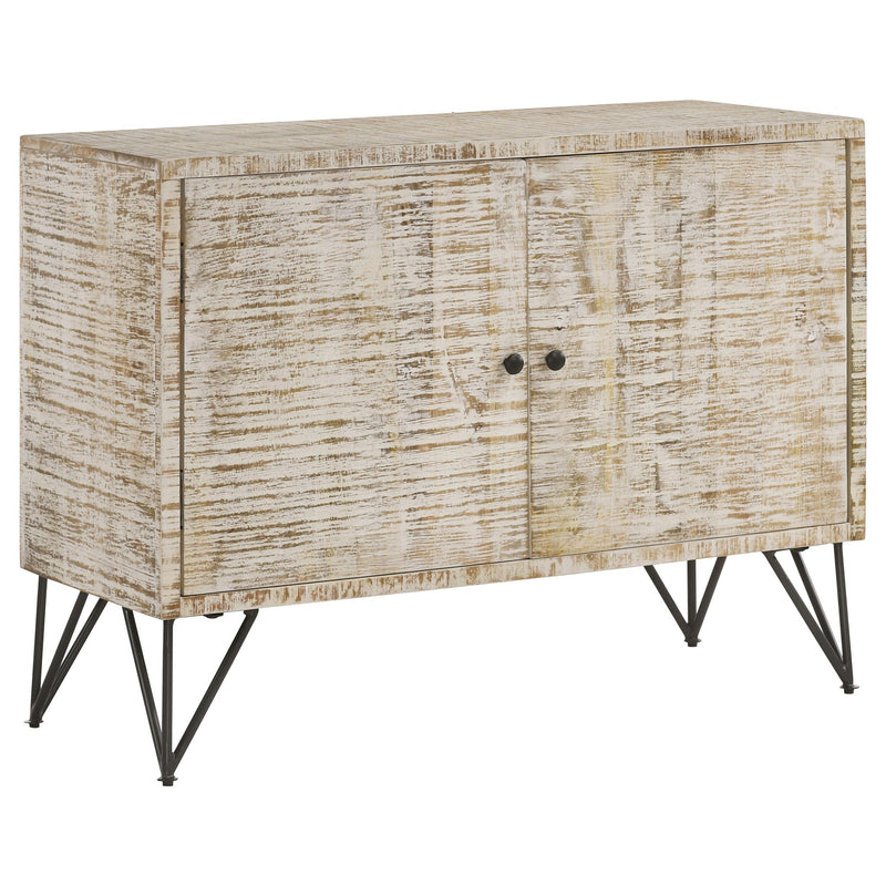 Coaster Furniture Eileen 959652 Rectangular 2-Door Accent Cabinet - White Washed IMAGE 1