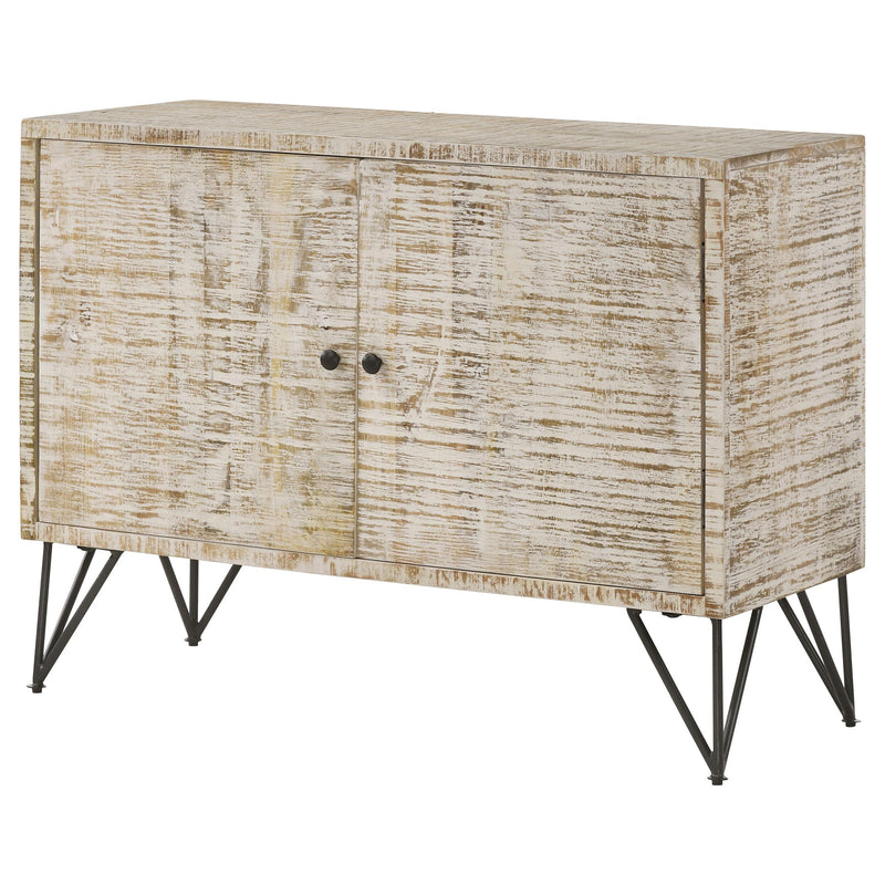 Coaster Furniture Eileen 959652 Rectangular 2-Door Accent Cabinet - White Washed IMAGE 5