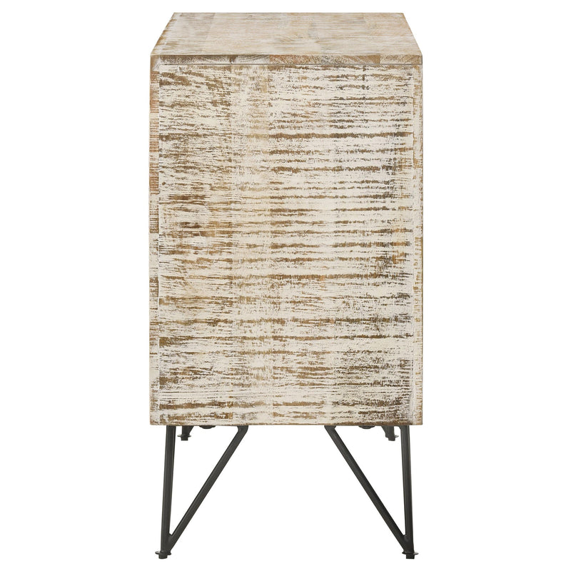 Coaster Furniture Eileen 959652 Rectangular 2-Door Accent Cabinet - White Washed IMAGE 6