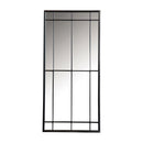  Coaster Furniture Annetta 962913 24 x 52 Inch Window Pane Floor or Wall Mirror - Black IMAGE 1