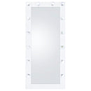  Coaster Furniture Zayan 969558 32 x 71 Inch Floor Mirror LED Lighting - White Gloss IMAGE 5