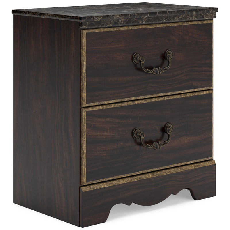 Signature Design by Ashley Glosmount B1055-92 Two Drawer Night Stand IMAGE 1