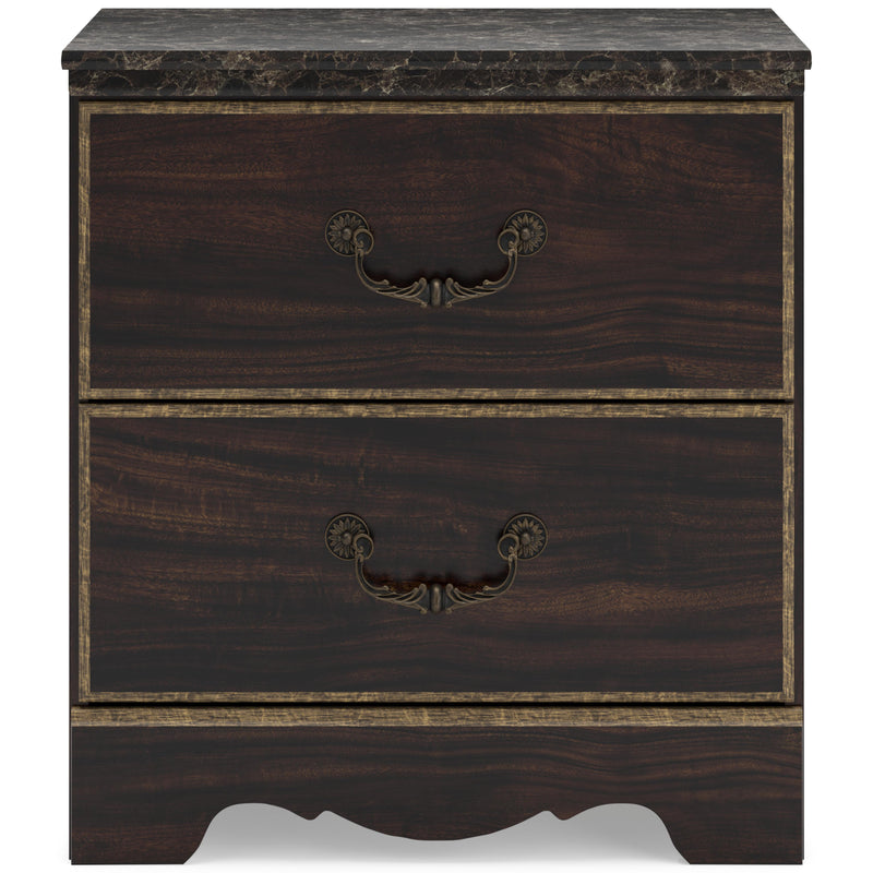 Signature Design by Ashley Glosmount B1055-92 Two Drawer Night Stand IMAGE 3