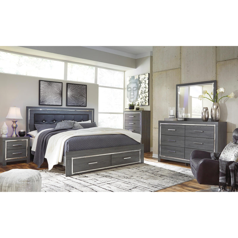Signature Design by Ashley Lodanna B214B13 King Panel Bed with 2 Storage Drawers IMAGE 12