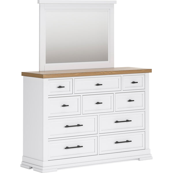Benchcraft Ashbryn 10-Drawer Dresser with Mirror B844-31/B844-36 IMAGE 1