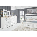  Benchcraft Ashbryn B844B4 King Panel Storage Bed IMAGE 9