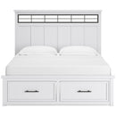  Benchcraft Ashbryn B844B5 California King Panel Storage Bed IMAGE 2