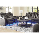  Signature Design by Ashley Fyne-Dyme 3660218 Power Reclining Loveseat with Console and Adjustable Headrest IMAGE 12