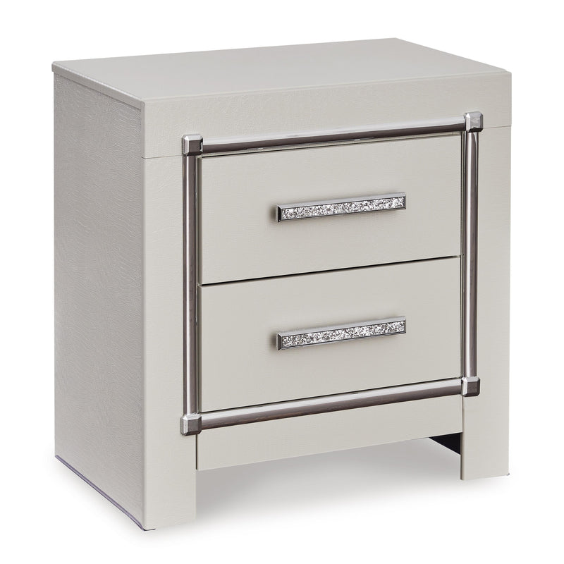 Signature Design by Ashley Zyniden B2114-92 Two Drawer Night Stand IMAGE 1