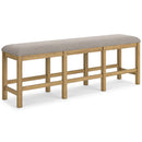  Signature Design by Ashley Havonplane D773-09 XL Counter Upholstered Dining Room Bench IMAGE 1