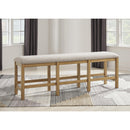  Signature Design by Ashley Havonplane D773-09 XL Counter Upholstered Dining Room Bench IMAGE 5