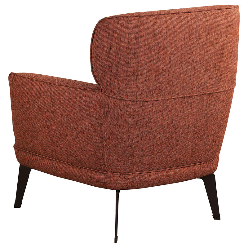  Coaster Furniture Andrea 903081 Upholstered Crecent Arm Accent Chair - Orange IMAGE 6