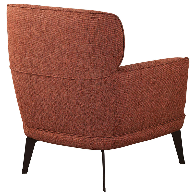 Coaster Furniture Andrea 903081 Upholstered Crecent Arm Accent Chair - Orange IMAGE 7