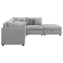  Coaster Furniture Cambria 551511-S5B 5 pc Upholstered Modular Sectional - Grey IMAGE 5
