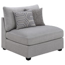  Coaster Furniture Cambria 551511-S6B 6 pc Upholstered Modular Sectional - Grey IMAGE 6