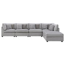  Coaster Furniture Cambria 551511-SET 6 pc Upholstered Modular Sectional - Grey IMAGE 3