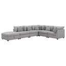  Coaster Furniture Cambria 551511-SET 6 pc Upholstered Modular Sectional - Grey IMAGE 6