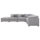  Coaster Furniture Cambria 551511-SET 6 pc Upholstered Modular Sectional - Grey IMAGE 7