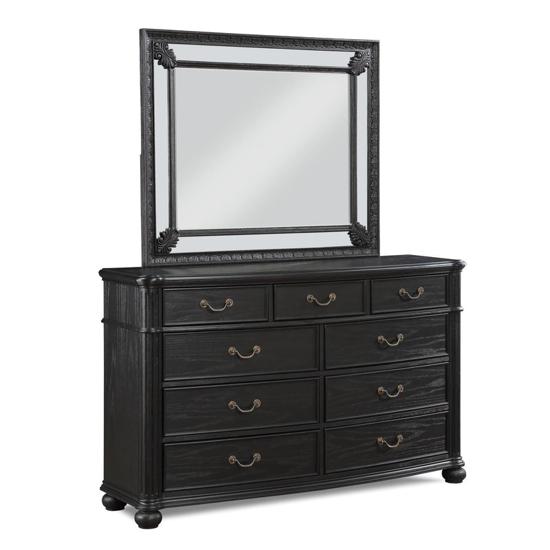 black dresser mirror Ashley Rowanbeck and in honored look to your restful retreat The Chylanta Black Dresser, Mirror