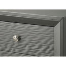  Crown Mark Denker B4715-2 Nightstand - Gunmetal IMAGE 4