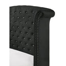  Crown Mark Lucinda B9265-Q Queen Panel Bed - Black IMAGE 4