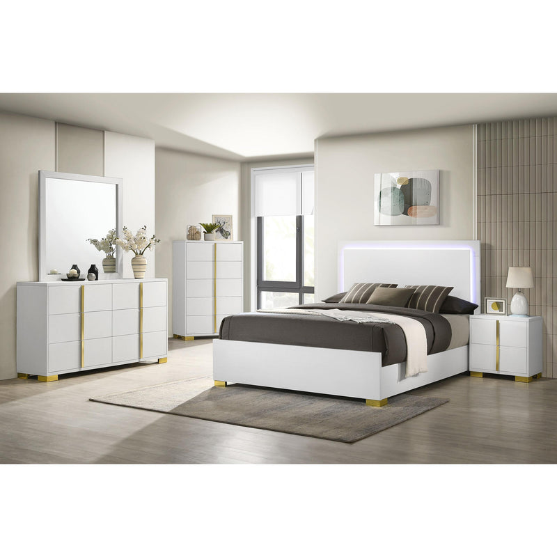 Coaster Furniture Marceline 222935 5-Drawer Bedroom Chest - White IMAGE 3