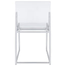 Coaster Furniture Adino 121182 Acrylic Dining Side Chair - Chrome (Set of 2) IMAGE 8