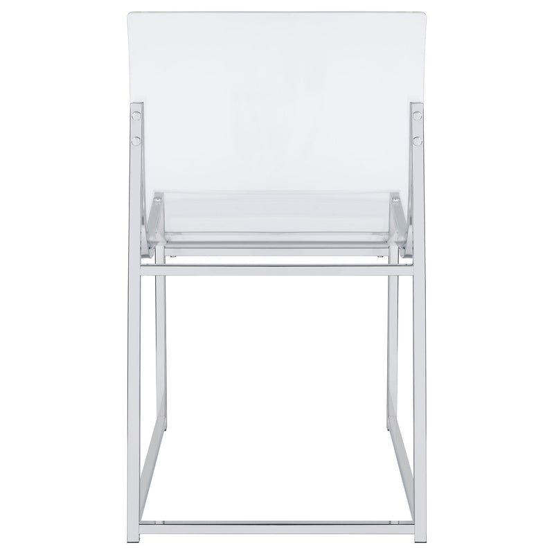 Coaster Furniture Adino 121182 Acrylic Dining Side Chair - Chrome (Set of 2) IMAGE 8
