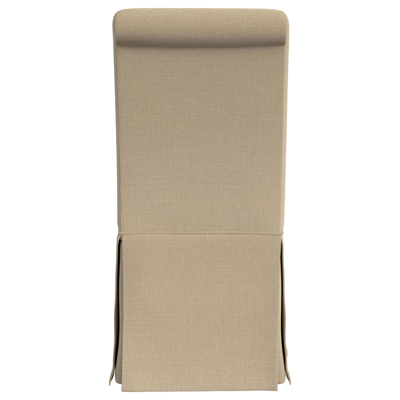  Coaster Furniture Shawna 100747 Upholstered Skirted Side Chair - Light Khaki IMAGE 6