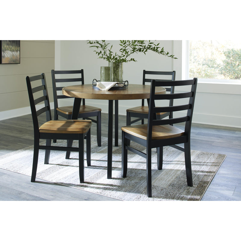  Signature Design by Ashley Blondon D413-225 Round Dining Room Table Set IMAGE 10