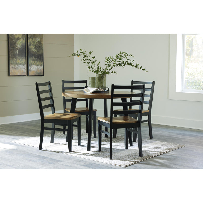  Signature Design by Ashley Blondon D413-225 Round Dining Room Table Set IMAGE 8