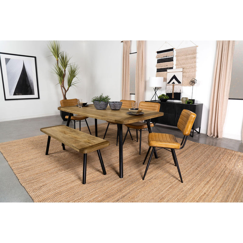 Coaster Furniture Maverick 123041 70-inch Solid Wood Dining Table - Natural Mango IMAGE 6
