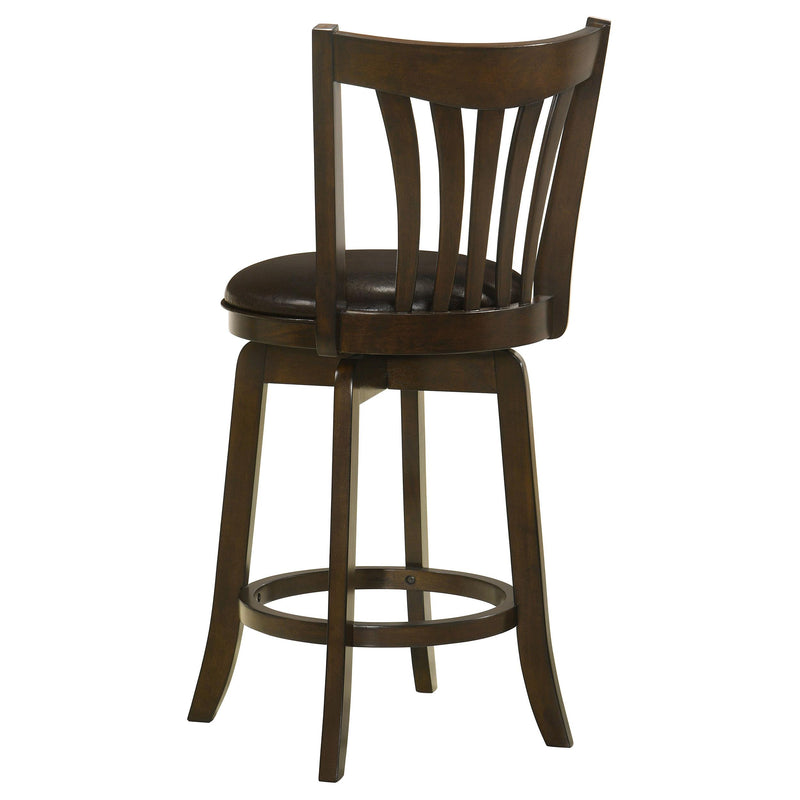 Coaster Furniture Lambert 182508 Wood Counter Height Swivel Bar Chair - Dark Cherry IMAGE 6