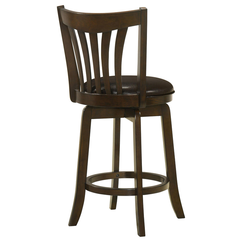 Coaster Furniture Lambert 182508 Wood Counter Height Swivel Bar Chair - Dark Cherry IMAGE 7