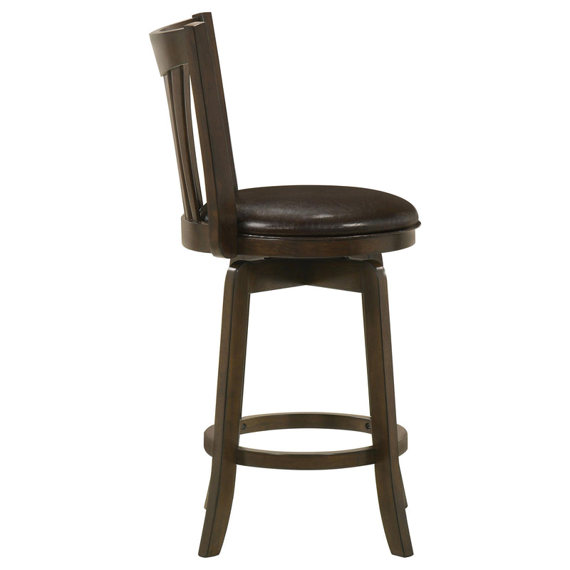 Coaster Furniture Lambert 182508 Wood Counter Height Swivel Bar Chair - Dark Cherry IMAGE 8