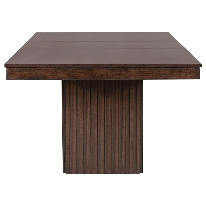 Coaster Furniture Briarwoord 182991 Rectangular Dining Table with 18? Removable Extension Leaf - Mango Oak IMAGE 5