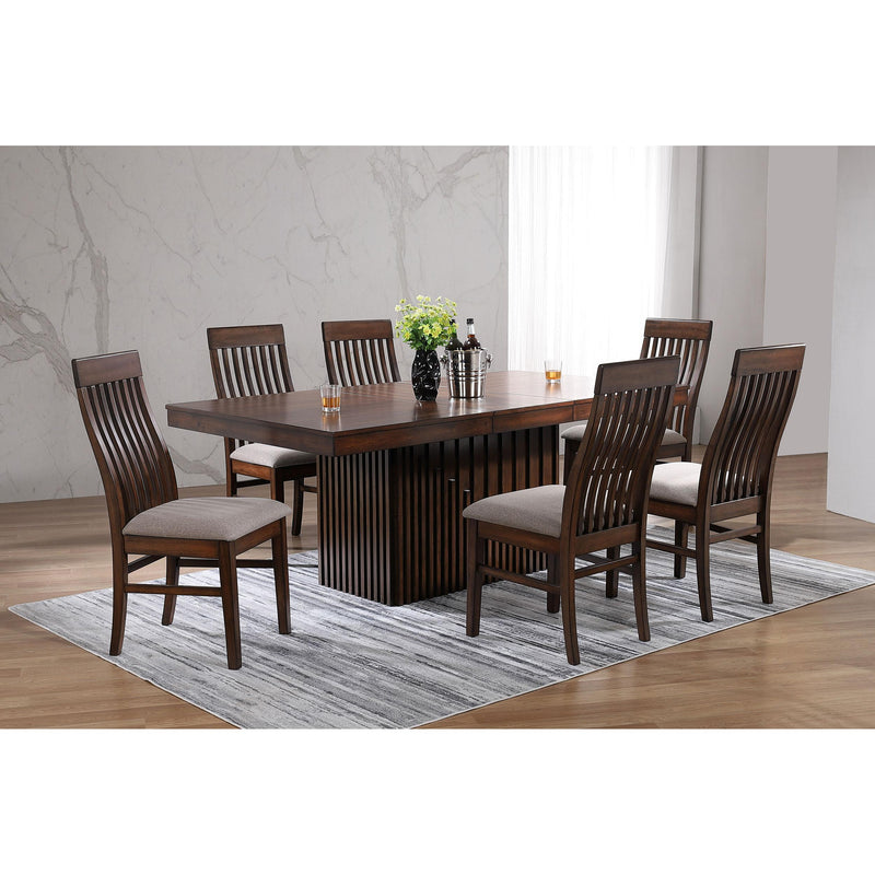 Coaster Furniture Briarwoord 182991 Rectangular Dining Table with 18? Removable Extension Leaf - Mango Oak IMAGE 7