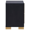  Coaster Furniture Marceline 222832 2-Drawer Nightstand - Black IMAGE 9