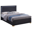  Coaster Furniture Marceline 222831KE Wood Eastern King LED Panel Bed - Black IMAGE 4