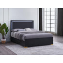  Coaster Furniture Marceline 222831Q Wood Queen LED Panel Bed - Black IMAGE 2