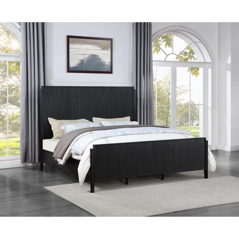Coaster Furniture Brookmead 224711Q Wood Queen Panel Bed - Black IMAGE 2