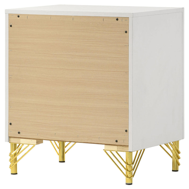 Coaster Furniture Lucia 224732 2-Drawer Nightstand Bedside Table - White IMAGE 8