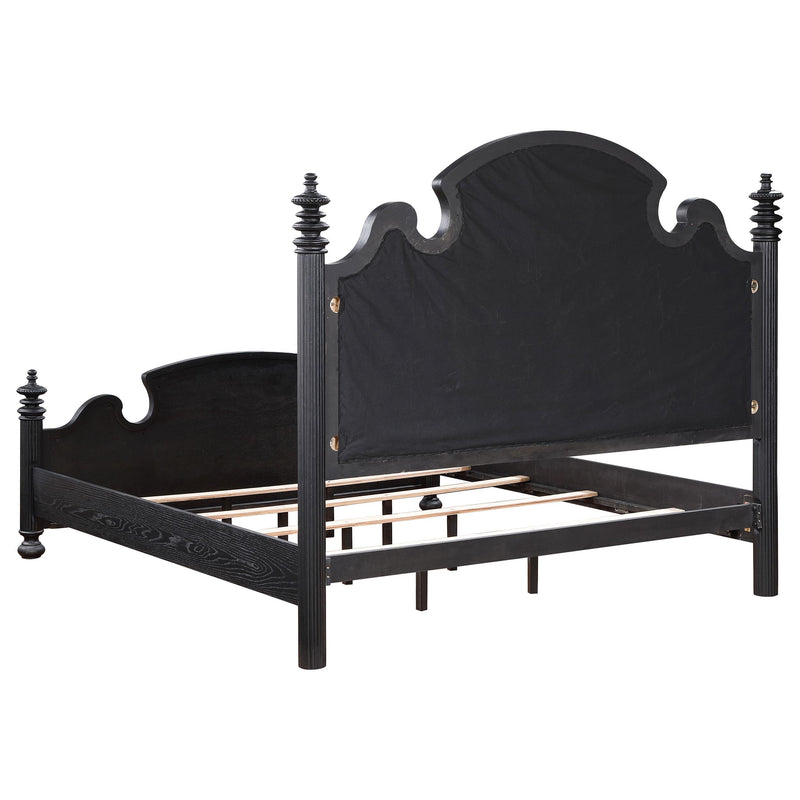 Coaster Furniture Celina 224761KE Wood Eastern King Poster Bed - Black IMAGE 3