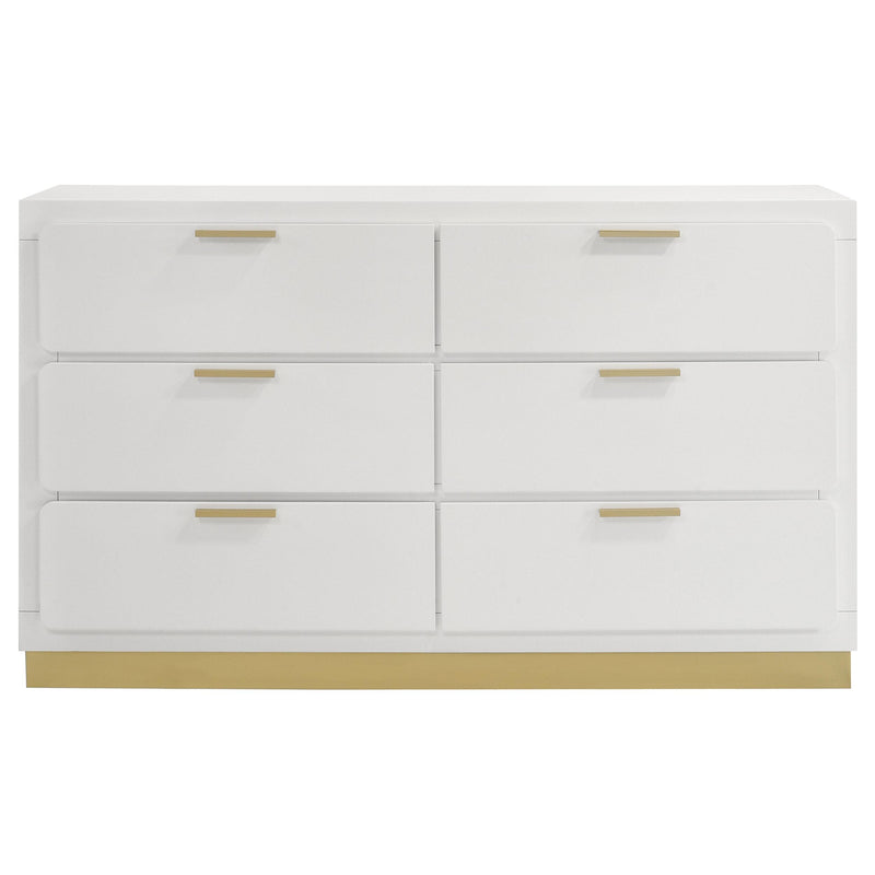 Coaster Furniture Caraway 224773 6-Drawer Bedroom Dresser - White IMAGE 3