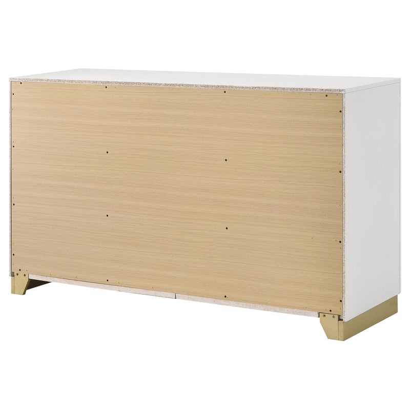 Coaster Furniture Caraway 224773 6-Drawer Bedroom Dresser - White IMAGE 8