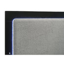  Coaster Furniture Caraway 224781Q Wood Queen LED Panel Bed - Black IMAGE 6