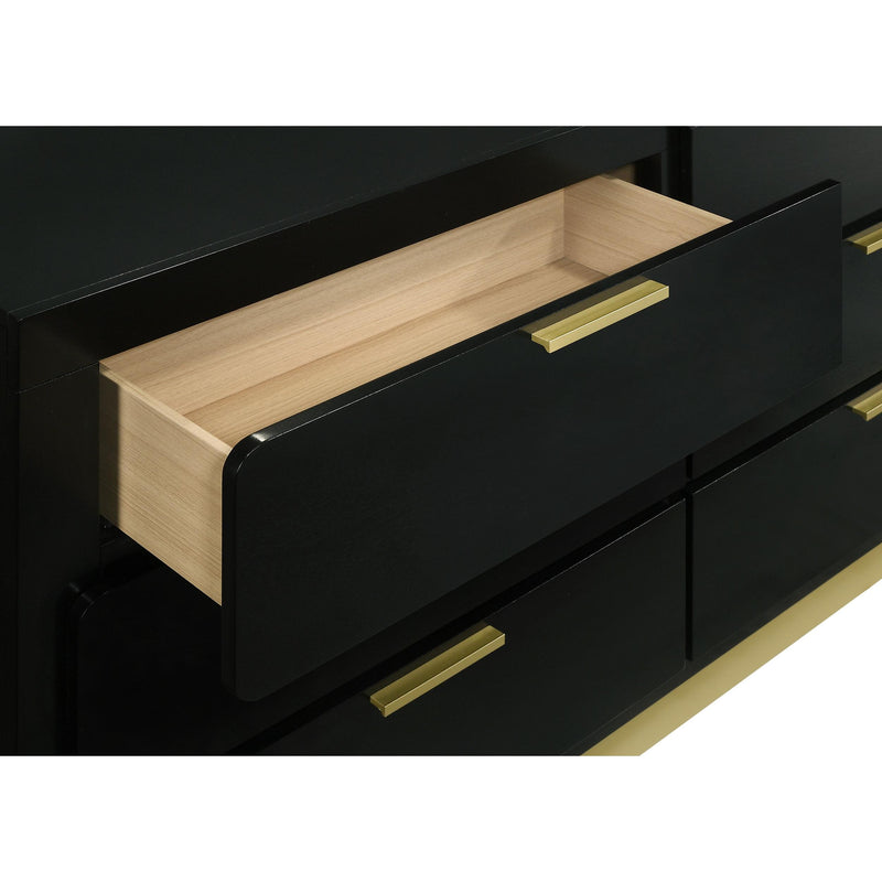 Coaster Furniture Caraway 224783 6-Drawer Bedroom Dresser - Black IMAGE 11