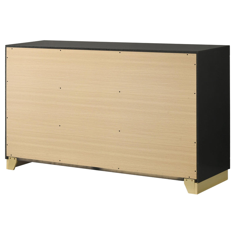Coaster Furniture Caraway 224783 6-Drawer Bedroom Dresser - Black IMAGE 8