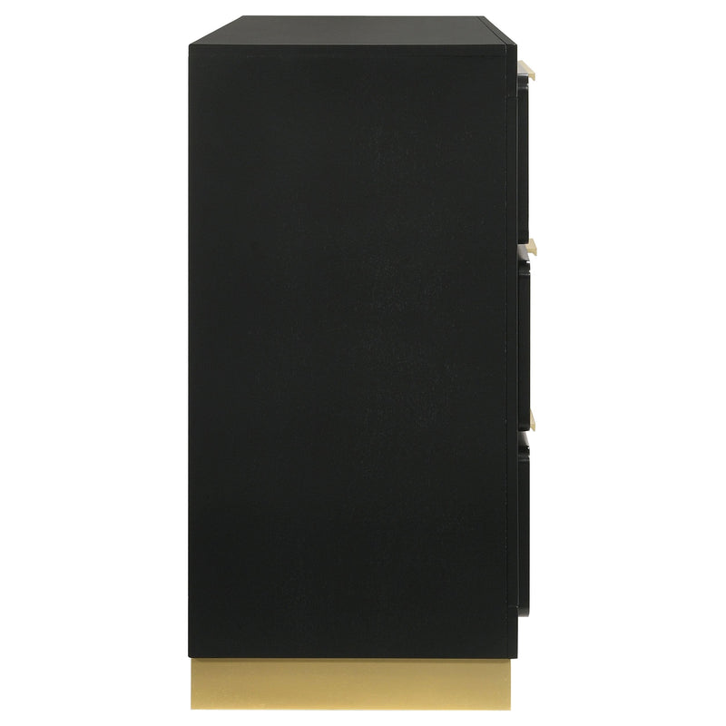 Coaster Furniture Caraway 224783 6-Drawer Bedroom Dresser - Black IMAGE 9